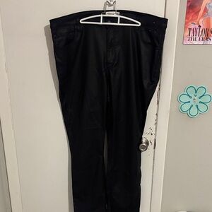 Unisex Plus Size 22s/36 Abercrombie & Fitch Faux-Leather Feel Jeans